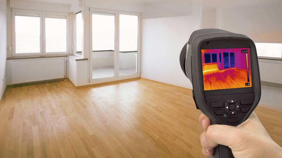 A thermal imaging survey of a building