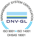 Certificate of the DNV GL ISO 9001
