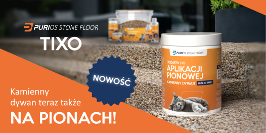 Kamienny dywan na schody i piony - Purios Stone Floor TIXO 